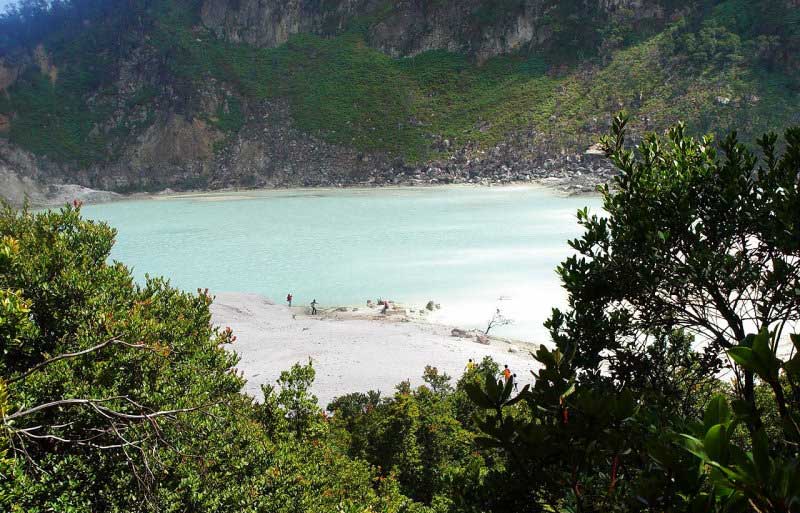 Kawah Putih Lake in Bandung